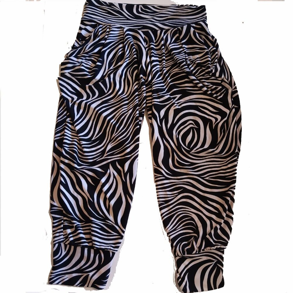 Shosho Zebra Stretchable Leggings Size Sm/Md